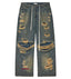 Vale Forever Iced Out Denim Pants — Blue