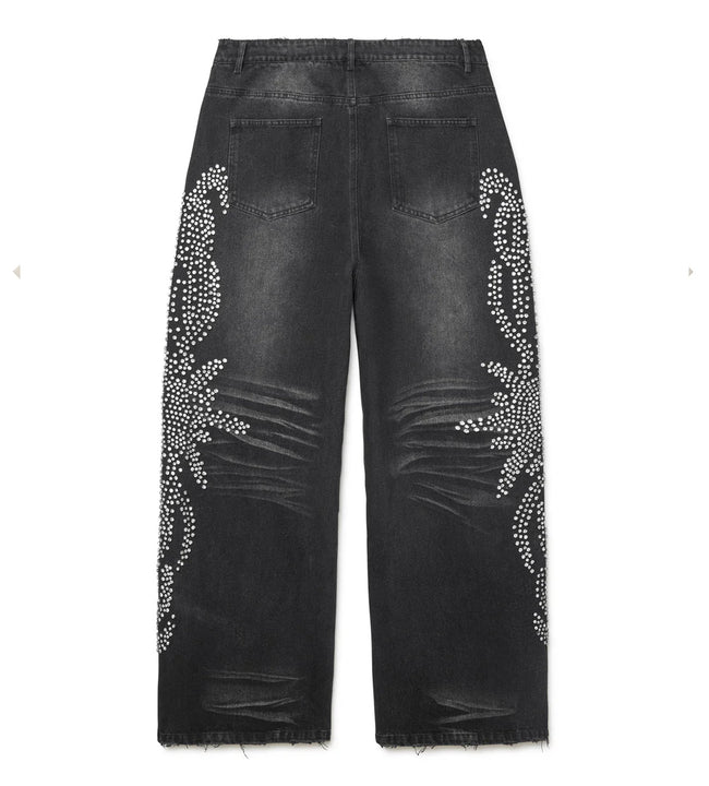 Vale Forever Mono Tsunami Denim Pants — Black Main Image