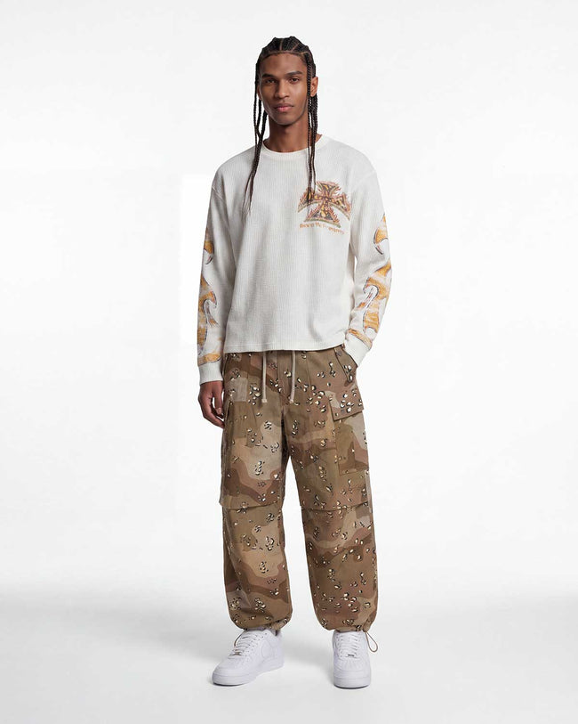 Vale Forever Rothsco Cargo Pants — Brown Camo Main Image