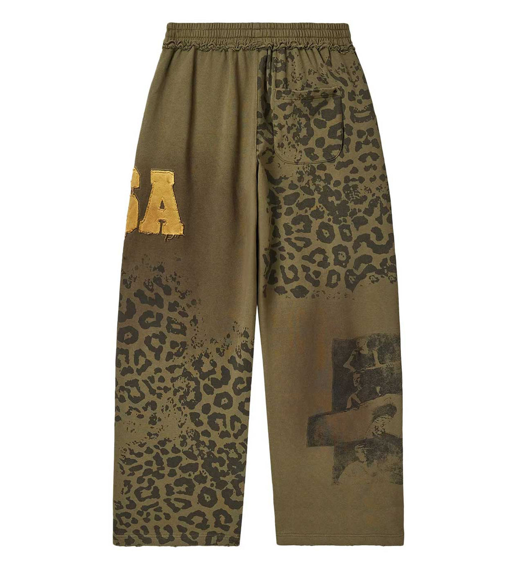 Vale Forever Safari Sweatpants — Olive / Leopard