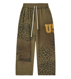 Vale Forever Safari Sweatpants — Olive / Leopard