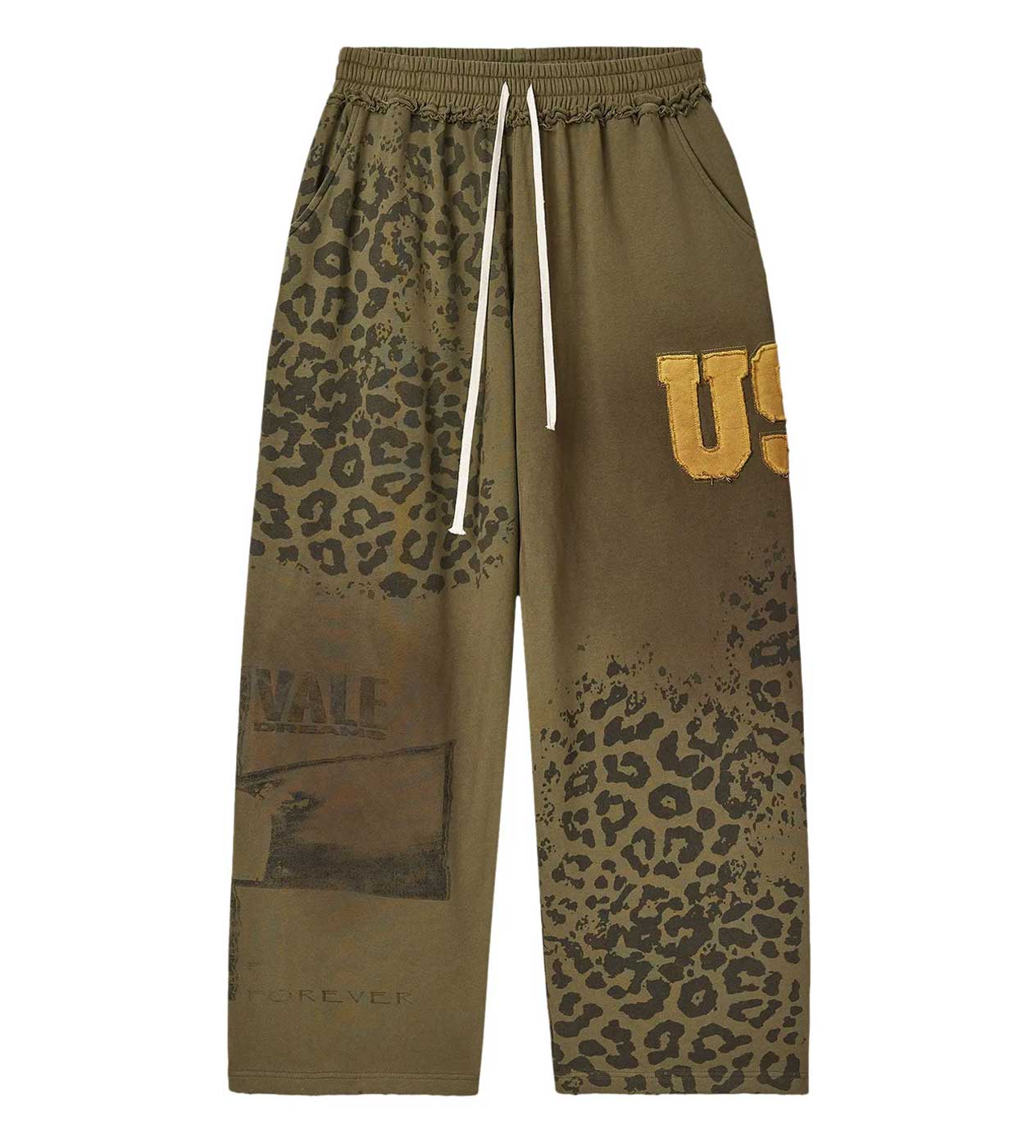 Vale Forever Safari Sweatpants — Olive / Leopard