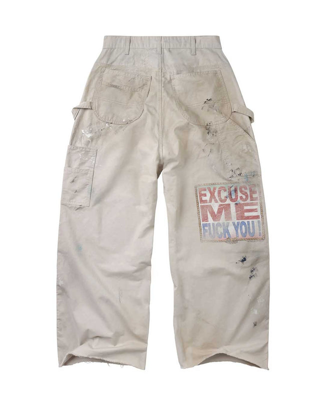 Vale Forever Vickies Painters Cargos — Cream Main Image