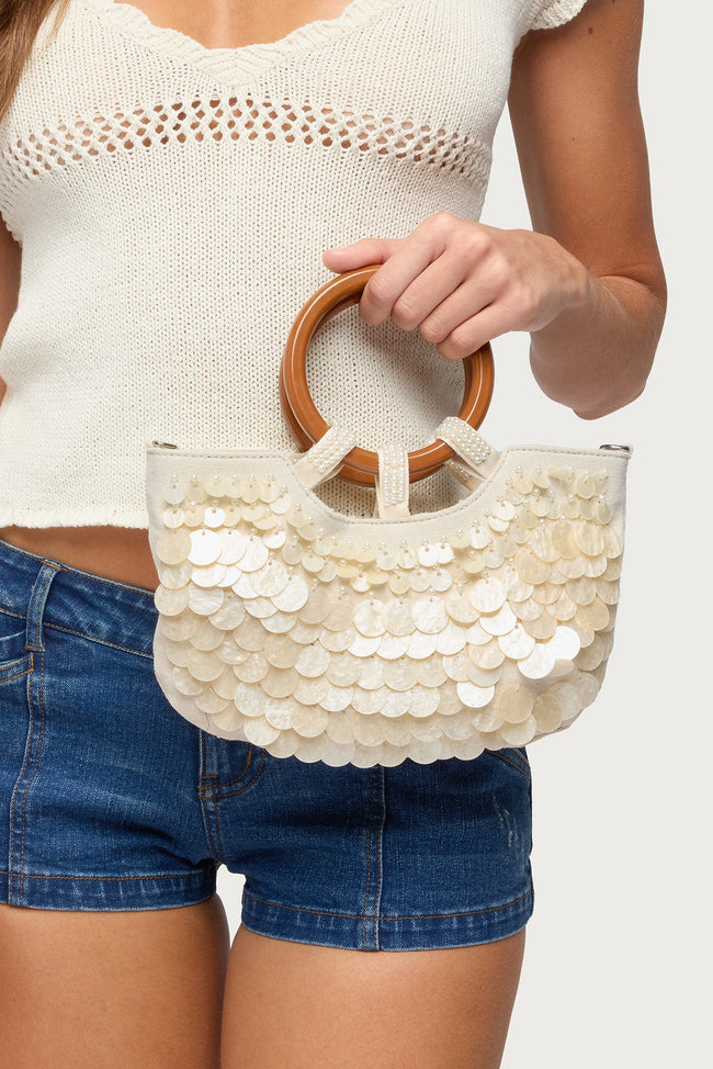 Iridescent Disc Hand Bag Hover Image