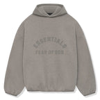 Fear Of God Essentials Core Collection Nylon Fleece Heather Grey Hoodie