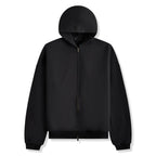 Fear Of God Essentials Heavy Fleece Black Zip-Up Hoodie (FW24)