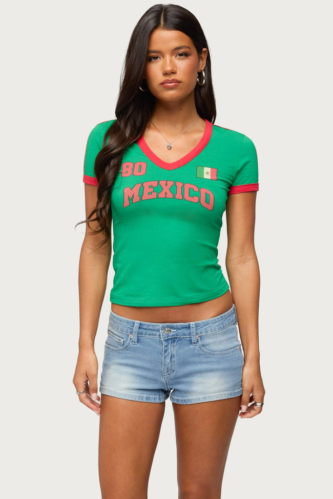 Mexico 08 V Neck T Shirt Main Image