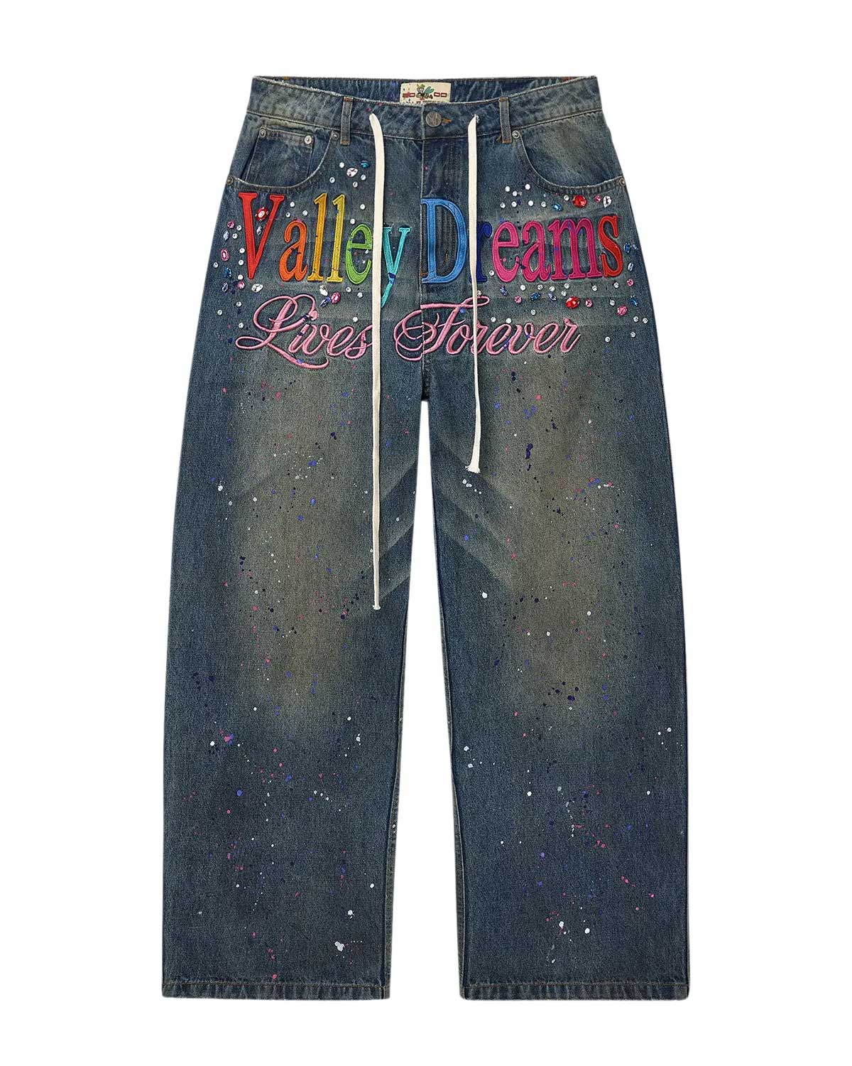 Vale Forever Ice Cream Denim Pants — Blue